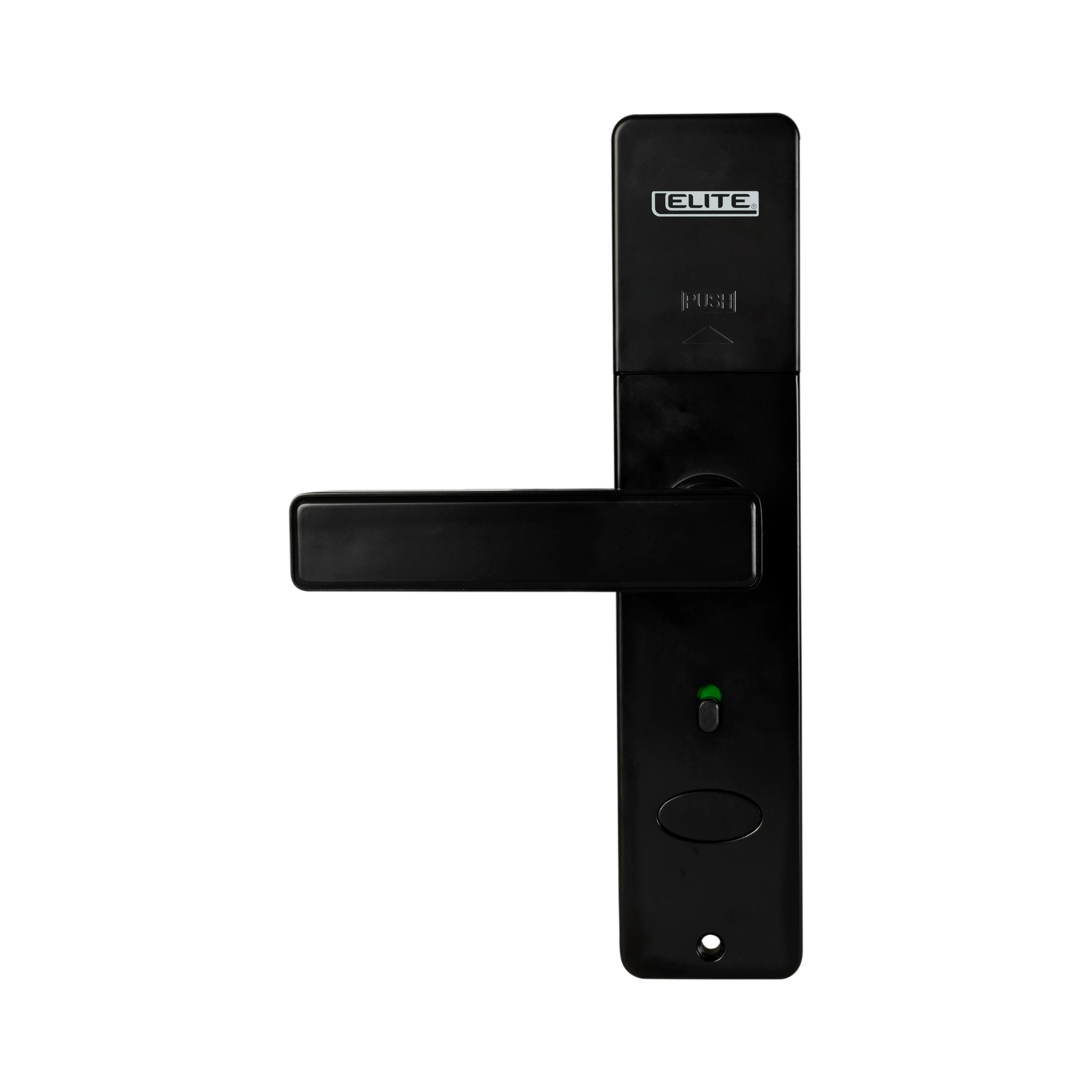 Cerradura inteligente ELITE para puertas de hasta 8cm de ancho. 5 métodos de apertura: huella, aplicación (wifi), tarjeta, contraseña y llave.